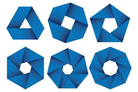 Blue process cycles Stock Illustration