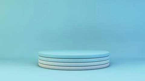 Blue product display Stock Illustration