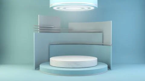 Blue product presentation Stock Illustration