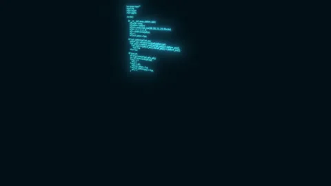 Blue programming code Stock Footage 290843714