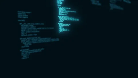 Blue programming code Stock Footage 290844154