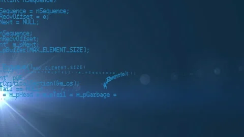 Blue programming code text being visuali... | Stock Video | Pond5
