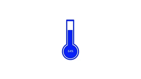 Blue progress bar filling up to one hundred percent on white background wit.. 库存影片 333978011
