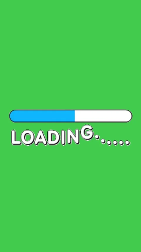 Blue Progress Loading Bar Green Screen Vertical Видео 344764331