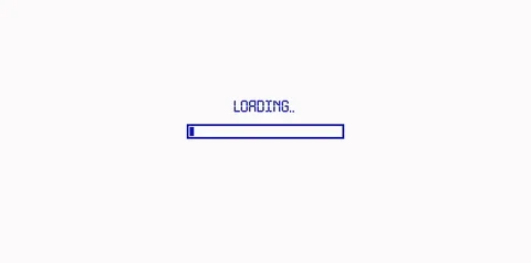 Blue progress loading bar isolated on white background, video animation. Stock Footage 112367811