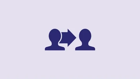 Blue Project team base icon isolated on purple background. Business analysis and Stock Footage 232800105