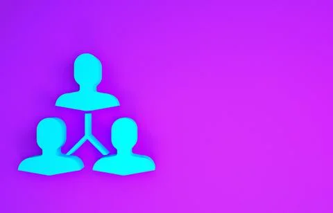 Blue Project team base icon isolated on purple background. Business analysis  イラスト素材