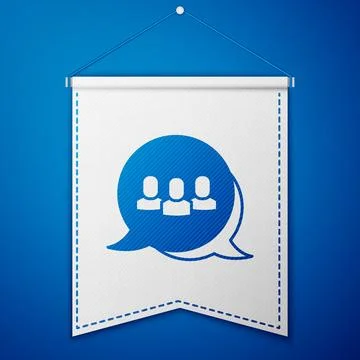 Blue Project team base icon isolated on blue background. Business analysis and Stockillustratie