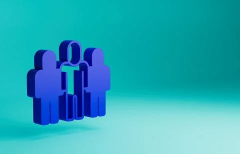 Blue Project team base icon isolated on blue background. Business analysis and 스톡 일러스트