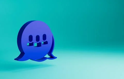 Blue Project team base icon isolated on blue background. Business analysis and イラスト素材