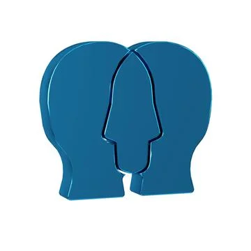 Blue Project team base icon isolated on transparent background. Business an.. Illustrazione stock