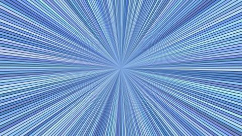 Blue psychedelic abstract ray burst background - vector graphic 库存插图