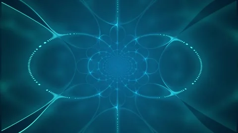 Blue psychedelic pattern visual - animated motion video background loop HD Stock Footage 67952977