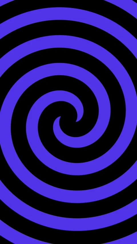 Blue  psychedelic spiral with radial rays, twirl, twisted comic effect, vortex Stock Footage 313087363