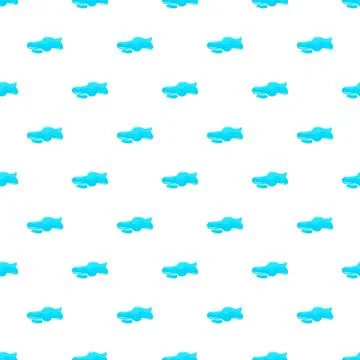 Blue puddle shapes repeating seamless pattern background Illustrazione stock