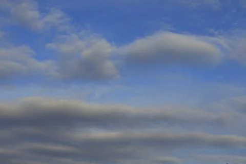 Blue puffy clouds during day Stock Photos