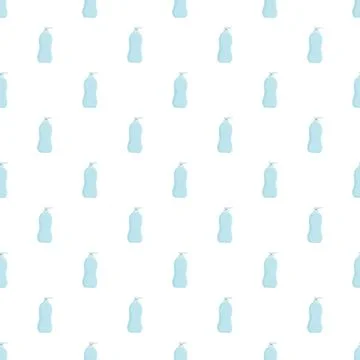 Blue pump dispenser bottles forming seamless pattern Stock Illustration