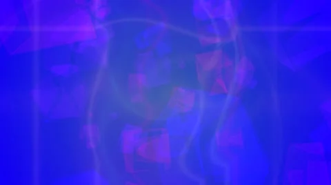 Blue purple abstract background with moving lines and clear shapes Видео 65823712