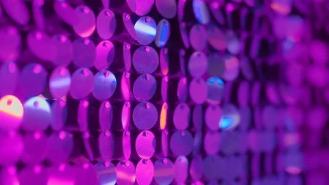 Blue Purple Bokeh Light Pattern Background. Soft focus Stock Photos
