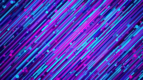 Blue Purple Diagonal Lines and Shapes Stock Footage 152949360