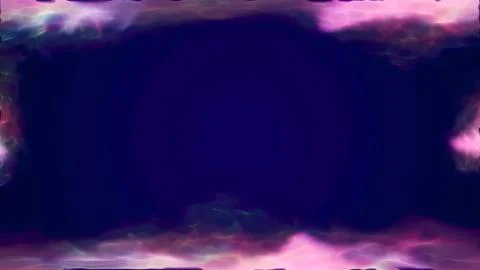 Blue purple energy magic frame made of futuristic waves and lines of liquid p 스톡 일러스트