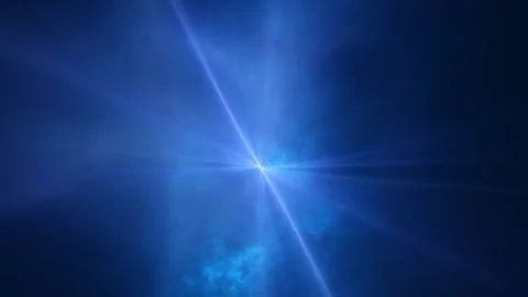 Blue purple energy magic waves and lines of liquid plasma smoke particles Stock Footage 319030864