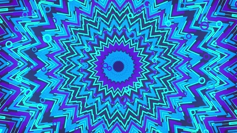 Blue Purple Flat Round Pattern Stock Footage 152741184