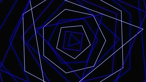 Blue purple geometry background with luminous motion effects Stock Footage 339064667