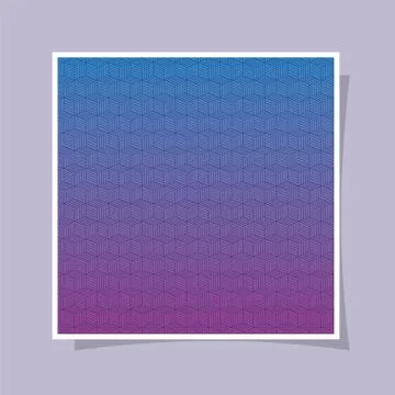 Blue purple gradient and pattern background frame vector design Stock Illustration
