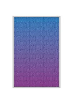 Blue with purple gradient and pattern background frame vector design Stock Illustration