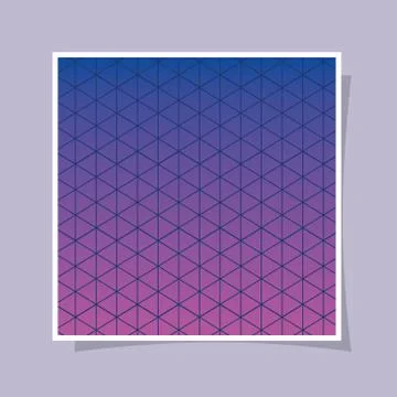 Blue with purple gradient and pattern background frame vector design Illustrazione stock