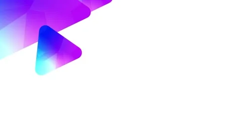 Blue Purple Gradient Origami Logo Icon Design Stock Footage 335592108
