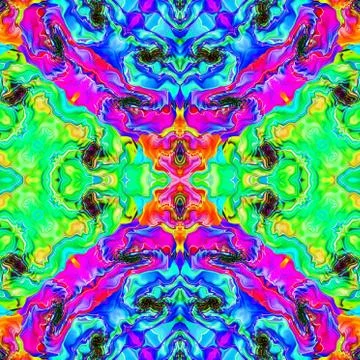 Blue purple green seamless pattern Stock Illustration