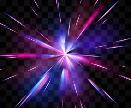 Blue purple light flare effect, vector illustration 스톡 일러스트