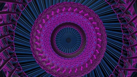 Blue &amp; Purple Mandala Video stock 98585498