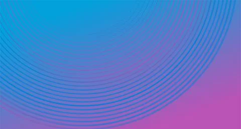 Blue purple minimal creative circular lines concept abstract tech background Illustrazione stock