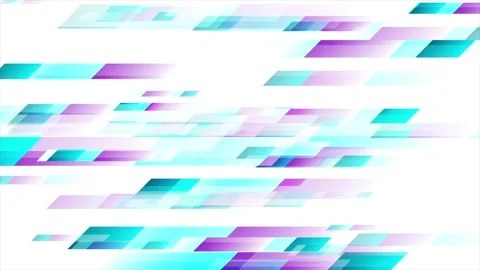 Blue purple minimal elements, geometric tech abstract motion background Stock Footage 314876728