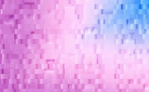 Blue, purple rectangles texture with halftone gradient Stock Photos