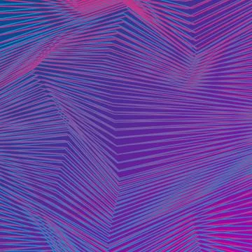 Blue purple refracted lines abstract background Stock Illustration