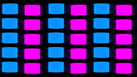 Blue &amp; purple square formation Stock Footage 89127036