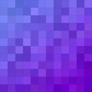 Blue purple square mosaic background design Stock Illustration