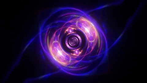 Blue Purple Tunnel VJ Loop Stock Footage 329975382