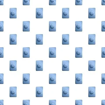Blue push button pattern for technology background Illustrazione stock