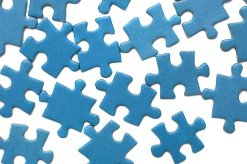 Blue puzzle Stock-Fotos