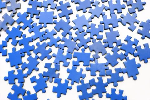 Blue puzzle 스톡 사진