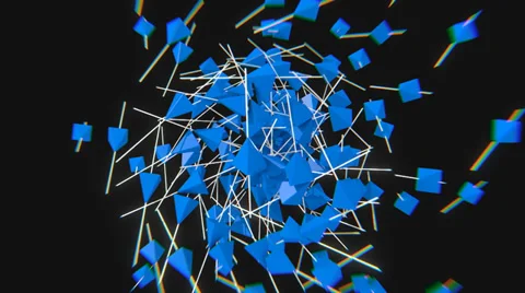 Blue Pyramid Dance (HD) Video stock 36021553