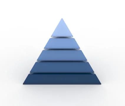Blue pyramid Stock Illustration