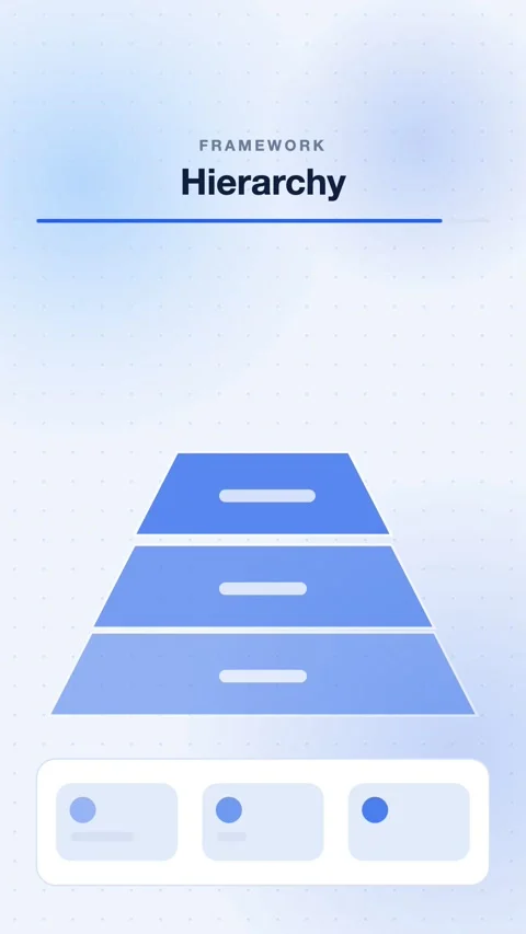 Blue Pyramid Stacking From Base To Apex Vertical Animated Background For Stock Footage 343855130