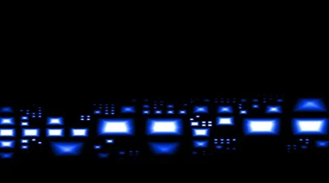 Blue pyramids (crystals) Stock Footage 8924191