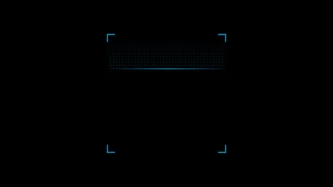 Blue QR code scanning loop animation Stock Footage 254272593